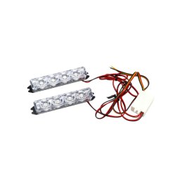 Stroboscop LED auto 12V multicolor pentru semnalizare, 9x1.5 cm (Cod 1529)