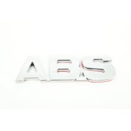 Emblema auto ABS cromata „ABS” – ornament decorativ pentru caroserie