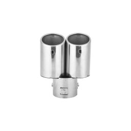 Ornament toba inox dublu 6,2 cm, prindere cu surub, Cod A2008