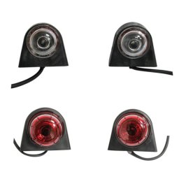 Lampa gabarit laterala cu LED rosu-alb 24V, omologare E4 (BK69052)