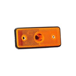 Lampa gabarit LED galbena Fristom 12–36V, dreptunghiulara, E20, 110x45 mm