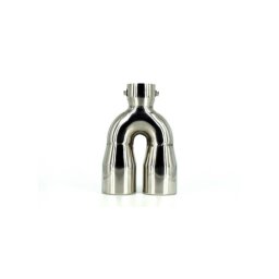 Ornament toba inox premium HY302, finisaj cromat sport, prindere cu surub
