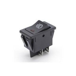 Buton rocker auto ON/OFF universal 12V/24V, cu simbol faruri, negru (ASW)