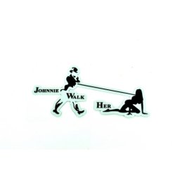 Abtibild auto „Johnnie Walk” pentru geam sau caroserie, cod CLXT-220