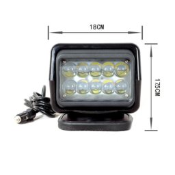 Proiector LED CH015 50W cu telecomanda, 4500 lm, 6000K, spot beam (10–30V)