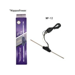 Antena auto electronica premium cu amplificator, 28 cm, montaj pe geam (NP12)