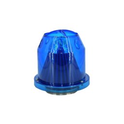 Filtru de aer tuning universal cu carcasa albastra, 15.5 cm, racord 8.5 cm