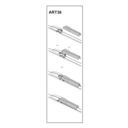Stergator parbriz sofer 22" (558 mm) pentru Mercedes-Benz CLC-Class 2008+ ART36