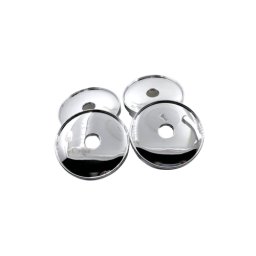 Set 4 capace universale pentru jante auto, crom lucios, 50–68 mm