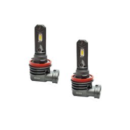 Set becuri LED H11 4800 lm, 6000K, 12/24V, IP68, cu radiator (EV12)