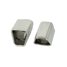 Set ornamente toba inox crom, compatibil Volvo V60 XC60 S60, montaj cu cleme