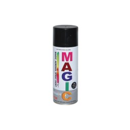 Spray vopsea Magic negru lucios 400 ml – finisaj lucios, uscare rapida (Cod 039)
