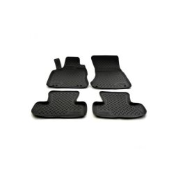 Set covorase auto din cauciuc tip tavita pentru Audi Q5 8R (2008–2016), negru