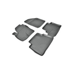 Covorase auto cauciuc tip tavita pentru Ford C-Max I/II (2003–2019), set 4 buc