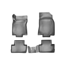 Covorase auto din cauciuc tip tavita pentru Nissan Qashqai II (2014+) - set 4, negru