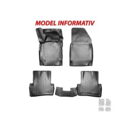 Set covorase cauciuc tip tavita pentru Opel Astra J 2010+ (4 buc) negru, OEM 3D 61307 A10