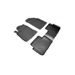 Set covorase auto din cauciuc tip tavita pentru Peugeot 407 (2004–2010), 4 buc