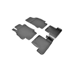 Set covorase auto cauciuc tip tavita pentru Renault Megane III 2008-2016, negru