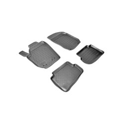Set covorase auto din cauciuc tip tavita pentru Skoda Fabia 2007-2014, 4 buc
