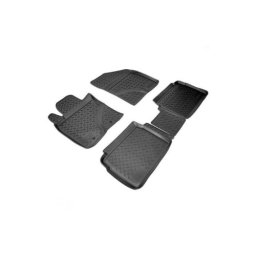 Covorase auto cauciuc tip tavita pentru Toyota Avensis III (2009–2018), set 4 buc