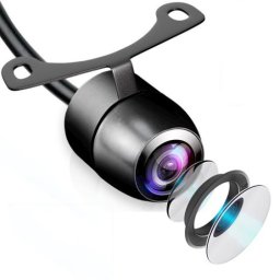 Camera marsarier HD 2în1 PAL 12V cu traiectorie dinamica, cablaj + freza 20 mm