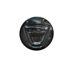 Capac janta original Dacia negru lucios 55 mm, cu sigla relief, cod 403154328R