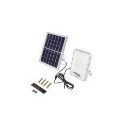Proiector LED solar 100W cu panou 12W, telecomanda, IP66 – Breckner