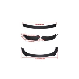 Spoiler universal prelungire bara fata, aspect carbon, set 3 piese UNV-013C