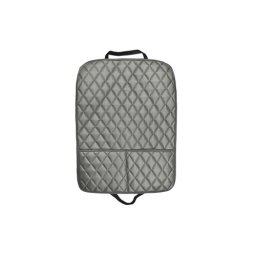 Protectie spatar scaun auto din imitatie piele cu 2 buzunare, 61.5x47.5 cm