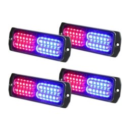 Lampa LED stroboscopica profesionala 12V-24V, semnalizare auto, O-86-12LED