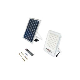 Lampa LED solara 12W cu senzor de miscare, telecomanda si panou policristalin