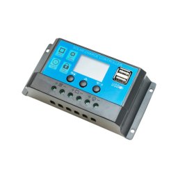 Regulator incarcare panou solar 10A, 12/24V automat, cu 2 porturi USB (BK87454)
