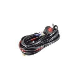 Cablaj proiectoare LED 12V waterproof 2,6 m pentru lumini auto, cu buton – CAB26M