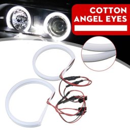 Set Angel Eyes LED Cotton pentru BMW E90 fara lupa, lumina alba, 12V (H-COT-W03)