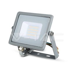 Proiector LED exterior 20W cu cip Samsung, IP65, 6400K, corp gri