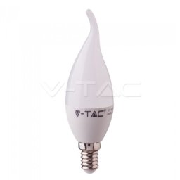 Bec LED E14 tip lumanare 5.5W cu cip Samsung, 4000K (alb natural)