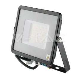 Proiector LED slim 50W cu cip Samsung, 6400K, 120 lm/W, negru, IP65 (COD 761)