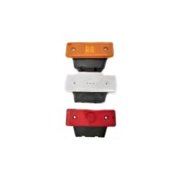 Lampa laterala pentru remorca/camion cu 4 LED SMD, 12–24V, rosu/alb/galben
