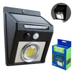 Lampa LED solara 6W, 600lm, cu senzor de miscare pentru exterior (CL-2566)