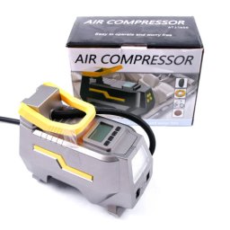 Compresor auto 12V Premium cu manometru digital si lanterna LED, cu accesorii umflare