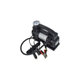 Compresor aer auto 12V PREMIUM cu 2 pistoane si manometru, Cod 1303