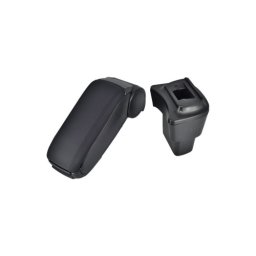 Cotiera auto neagra pentru Hyundai i10 G2 (2014-2020), montaj pe tunelul central