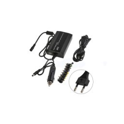 Alimentator laptop universal 100W, 220V/12V auto, cu USB si 8 mufe interschimbabile