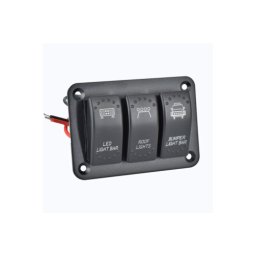 Panou cu 3 întrerupatoare pentru accesorii auto 12/24V, 20A (SPA03)