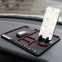 Suport telefon auto multifunctional antiderapant cu afisare numar, FHD-01