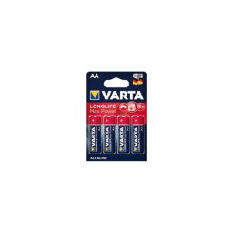 Set 4 baterii Varta LongLife Max Power AA (R6) 1.5V alcaline, cod 4706