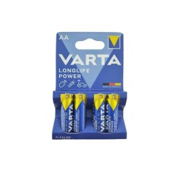 Set 4 baterii Varta LongLife Power AA (R6) 1.5V alcaline, Cod 4906