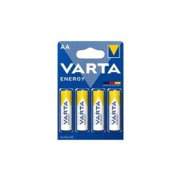 Baterii Varta Energy AA (R6) alcaline 1.5V, set 4 bucati, cod 4106