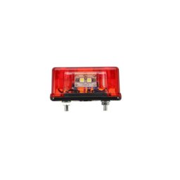 Lampa numar cu LED alb/rosu 12V/24V pentru remorca/auto, cod L0035