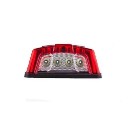 Lampa LED pentru iluminare numar înmatriculare 12–24V cu neon rosu, Cod 201002